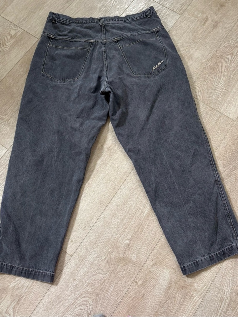 Men’s baggy grunge black jeans 42x34